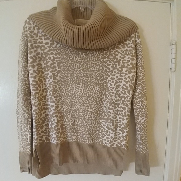 MICHAEL Michael Kors Sweaters - MICHAEL KORS Animal Print Cowl Neck Sweater XS